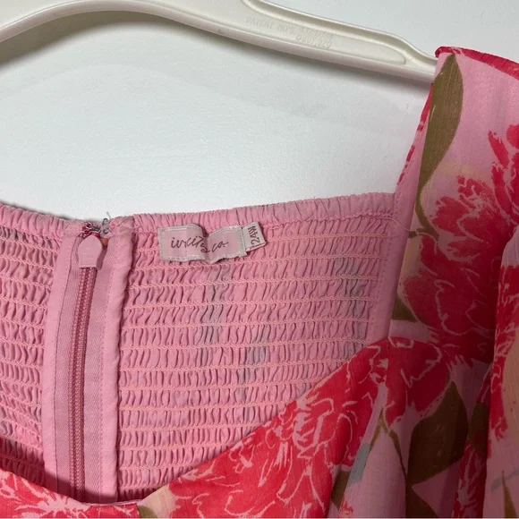 Ivy City pink floral Layla maxi dress size 24W wedding coquette feminine wedding - Picture 5 of 10